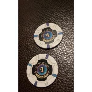 Ameristar Casino $1 One Dollar Casino Chip Tokens (2) St. Charles Missouri